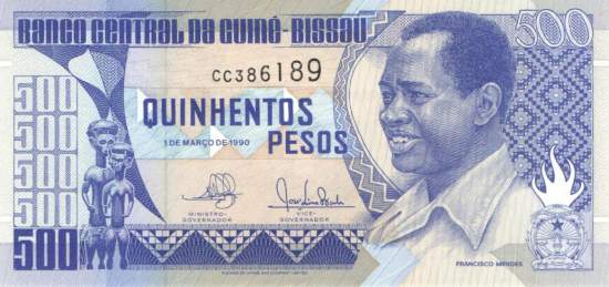 500 Pesos 1.3.1990